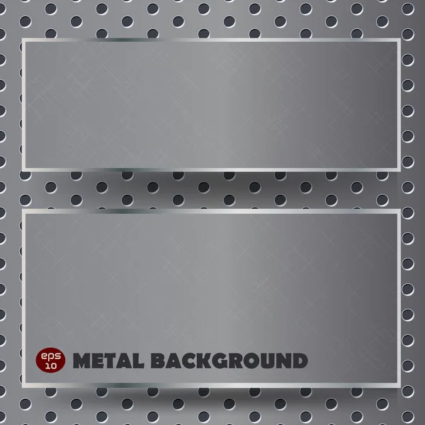 Metalen achtergrond — Stockvector