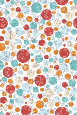 Abstract floral pattern clipart