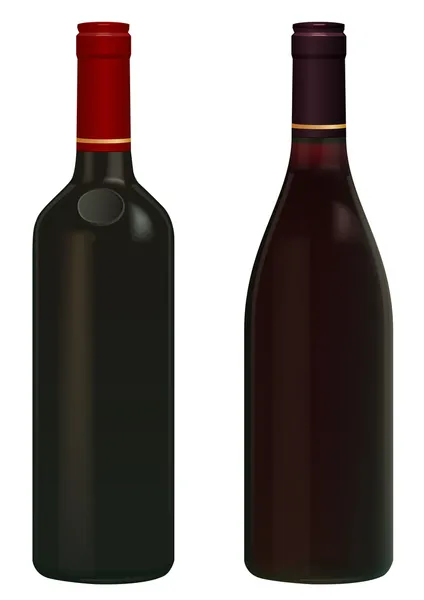 Bouteille de vin rouge — Image vectorielle