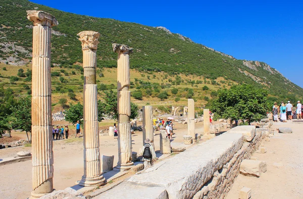 Ruinerna av Efesos i Turkiet — Stockfoto