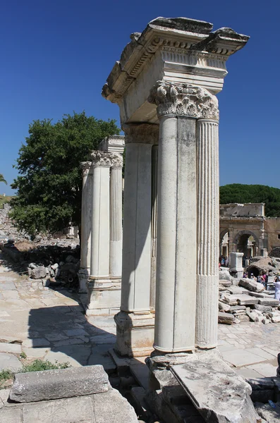 Zříceniny Efesu v Turecku — Stock fotografie
