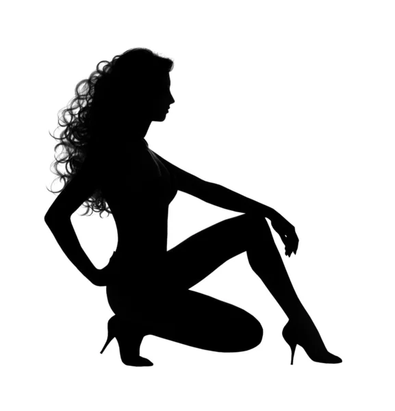 stock image Woman sexy silhouette