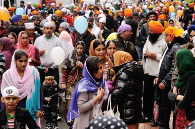 Sikh toegewijden op 2012 baisakhi festival in brescia