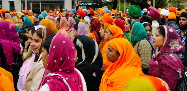 Sikh-Anhänger beim baisakhi-Festival 2012 in Brescia — Stockfoto