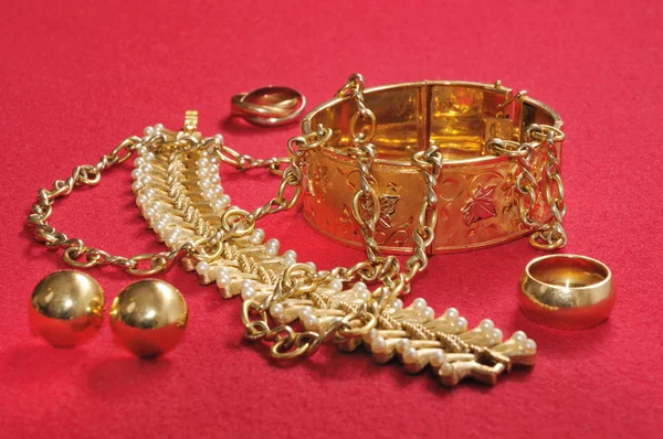 Guld juveler黄金珠宝 — 图库照片