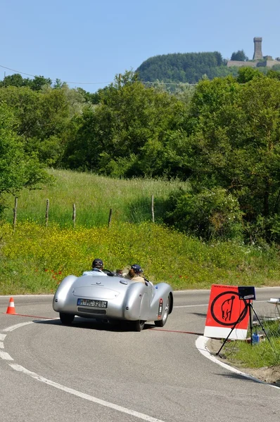 Gray BMW 328 Roadster during 1000 Miglia — Stock Photo, Image