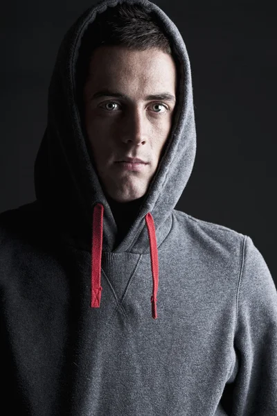Young Male in Hooded Top — Stock Photo, Image