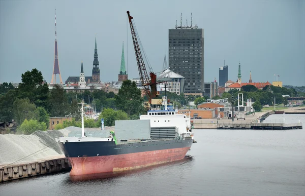 Riga port. — Stockfoto