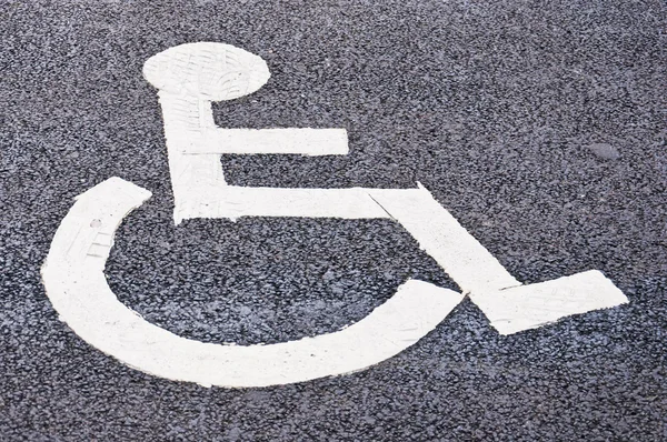残疾人士的泊车 — 图库照片
