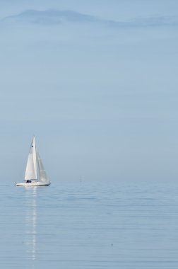 Lone Yacht clipart