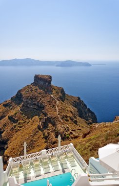 santorini üzerinde Skaros