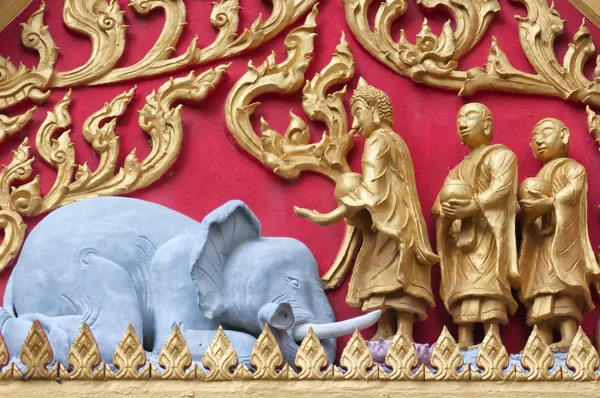 Thailändska tempel detalj 01 — Stockfoto