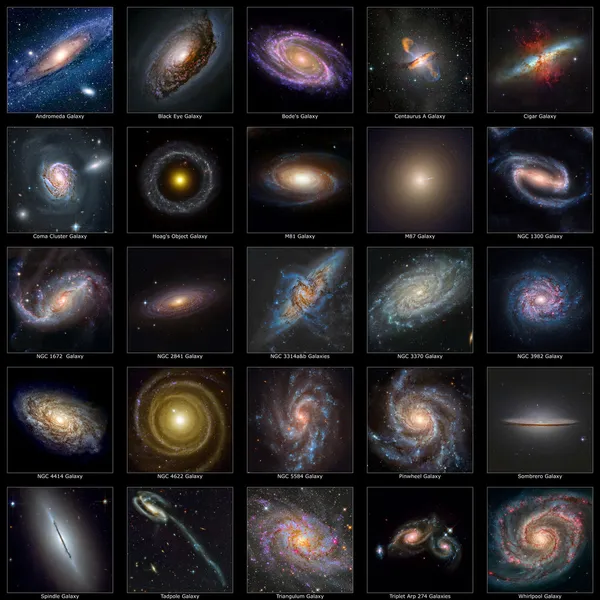 Galaxy Collection — Stock Photo, Image