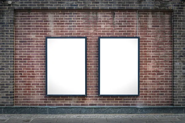Two blank boards — Stock Photo, Image