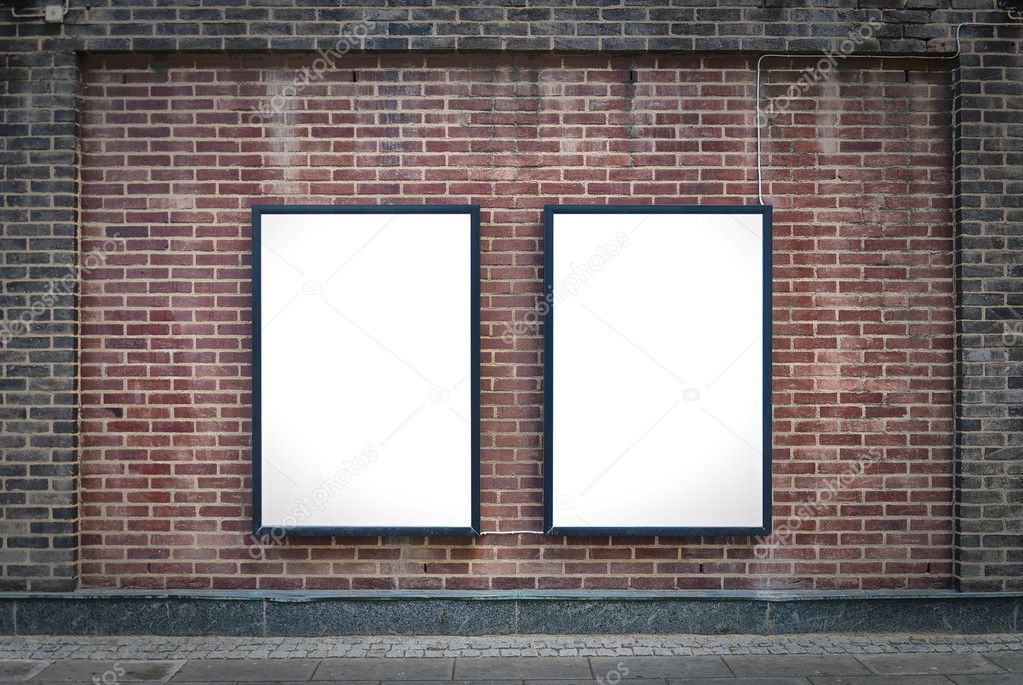 Two blank boards