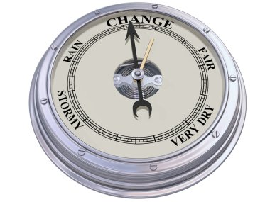 Barometer indicating change clipart