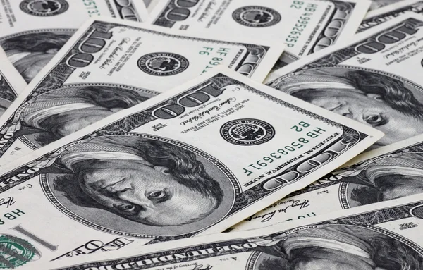 Enyüz dolarlık banknotlar — Stok fotoğraf
