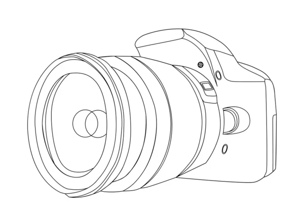 Силуэт цифровой камеры — стоковый вектор