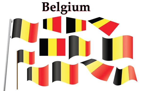 Belgian lippu — vektorikuva