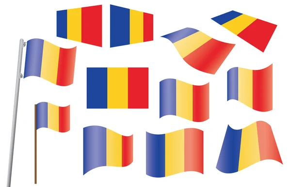 Bandeira da Roménia —  Vetores de Stock