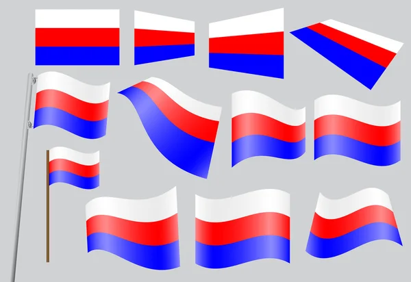 Bandiera di Russia — Vettoriale Stock