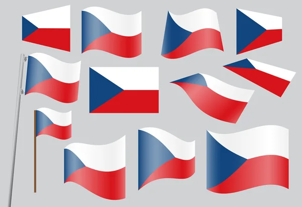 Bandeira da república checa —  Vetores de Stock