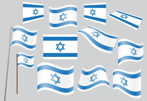 イスラエルの旗 — ストックベクタ