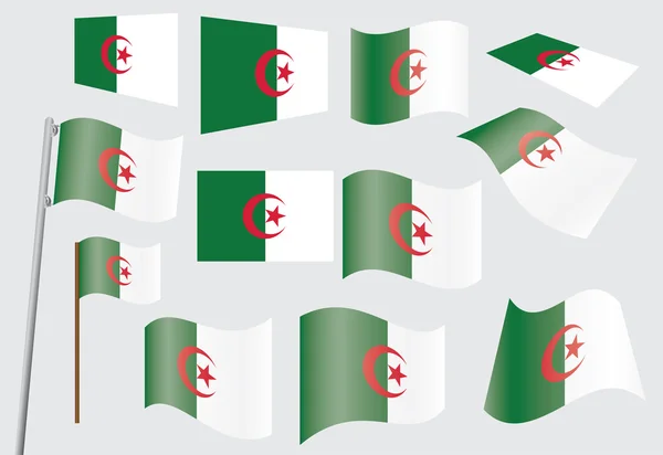 Vlag van Algerije — Stockvector