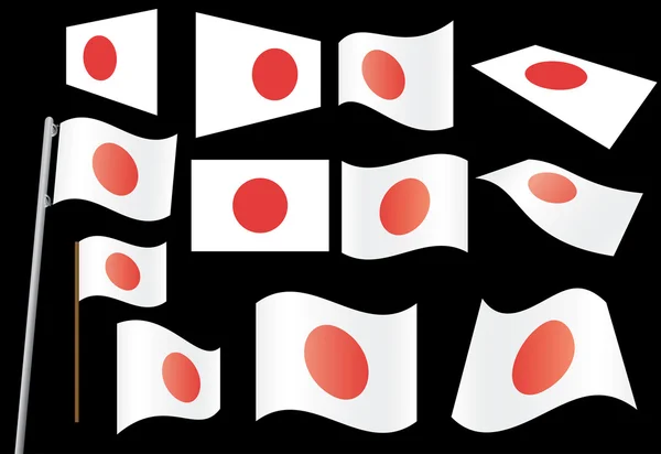 Bandeira do Japão —  Vetores de Stock