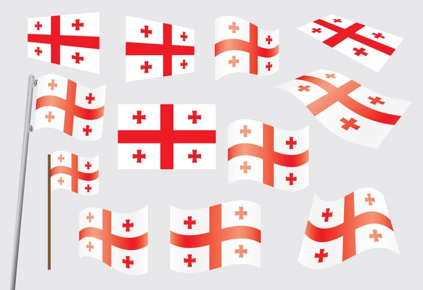 Gürcistan bayrağı — Stok Vektör