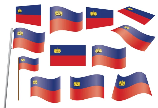 Flag of Liechtenstein — Stock Vector