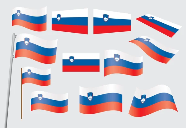 Slovenian lippu — vektorikuva