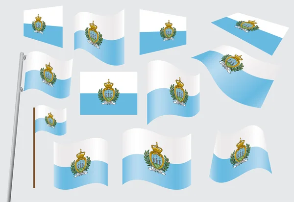 Прапор Сан-Марино — стоковий вектор