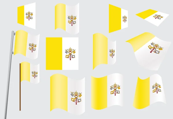 Флаг Ватикана — стоковый вектор