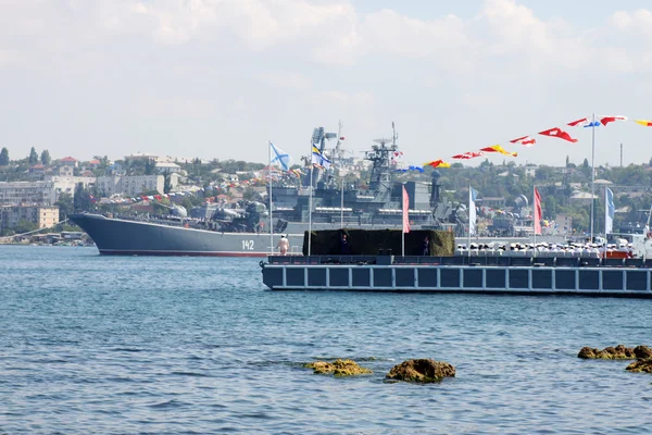 Ukraiński Dzień Floty Dnia Rosyjskiej Floty Sewastopolu Ukraina Lipca 2012 — Zdjęcie stockowe