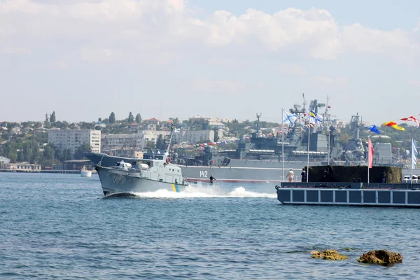 Dia Frota Ucraniana Dia Marinha Russa Sevastopol Ucrânia Julho 2012 — Fotografia de Stock