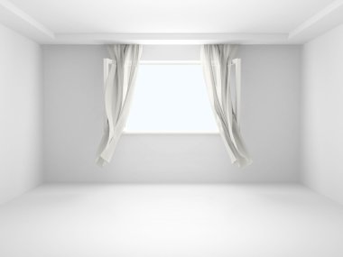 Room with a window clipart