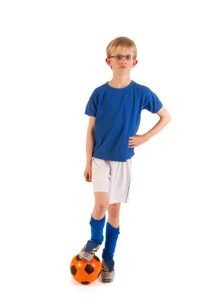 Little boy as soccer player — Stock Photo, Image