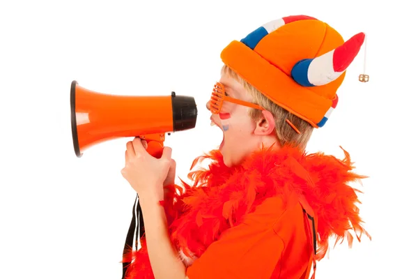 Dutch soccer supporter — Stock Photo, Image