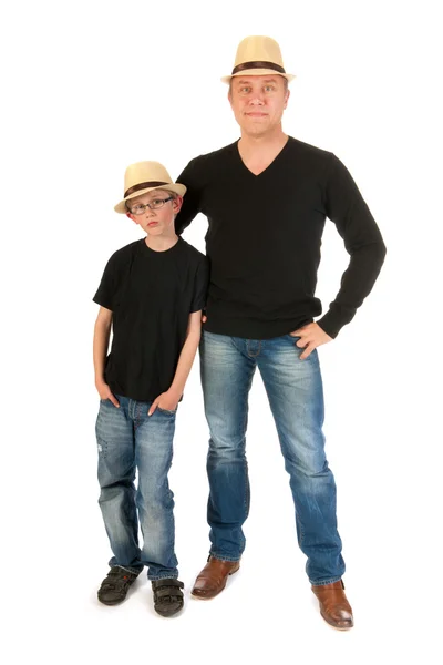 頑丈な父と息子 — ストック写真