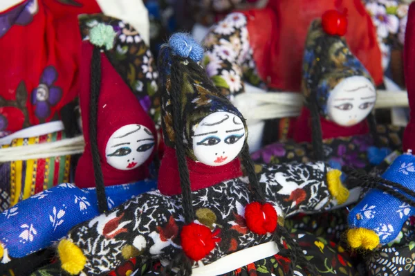Typical puppets as Turkish souvenir — Stock Photo, Image