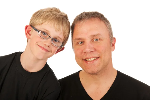 Portret vader en zoon — Stockfoto