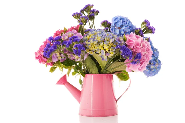 Букет розовый и синий Hydrangea — стоковое фото
