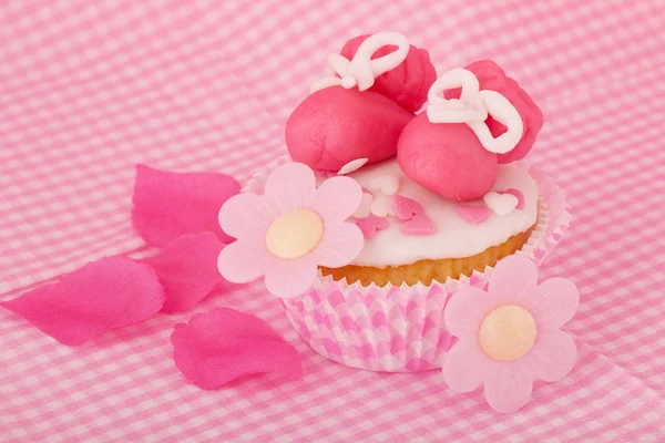 Cupcake for a baby girl — Stock Photo, Image
