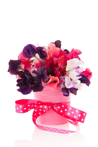 Bouquet mixed Lathyrus for birthday — Stock Photo, Image