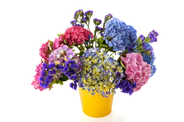 Bouquet pink and blue Hydrangea — Stock Photo, Image