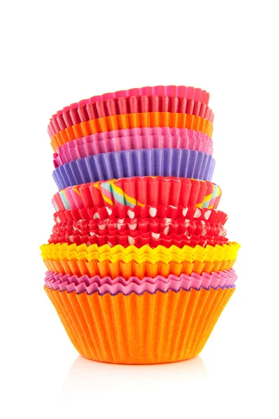 Färgglada cupcake papper — Stockfoto