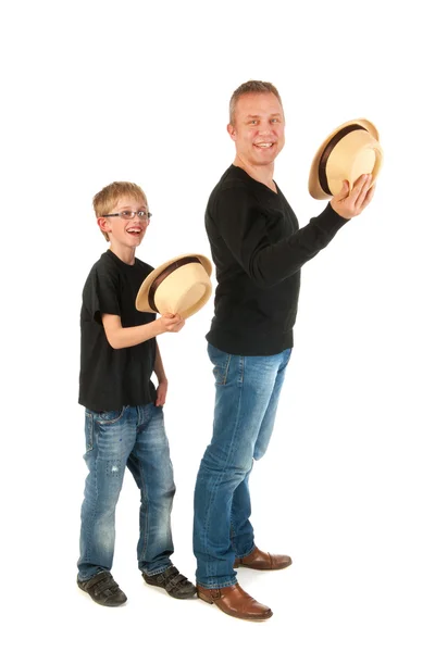 Sağlam baba ve oğul — Stok fotoğraf