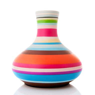 Modern colorful vase clipart