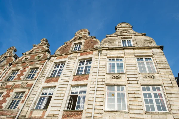stock image Facades buildings in French Arras